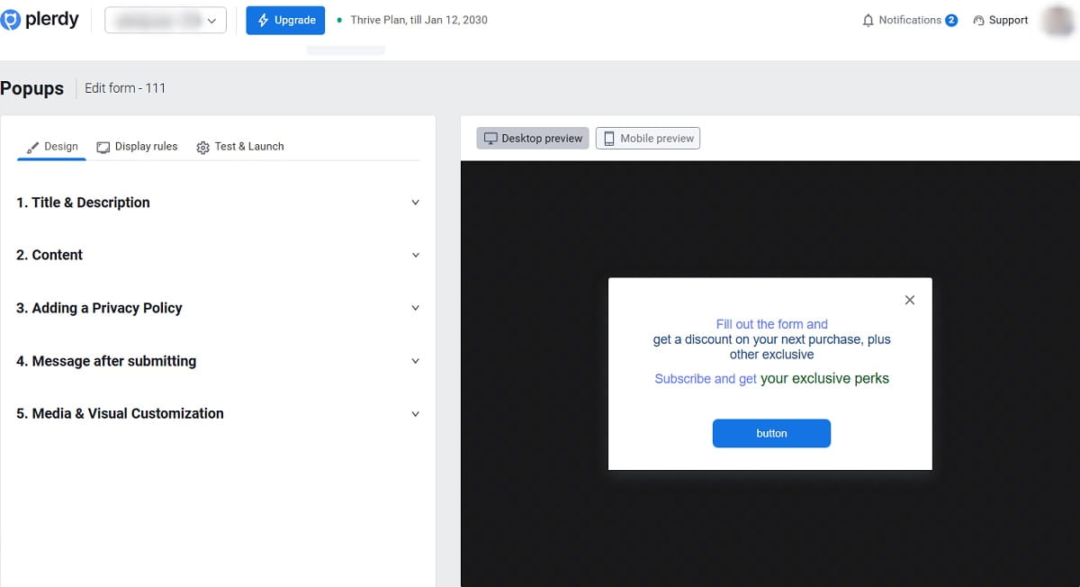 Popup Forms: How to Create Them Easily With Plerdy - 0007