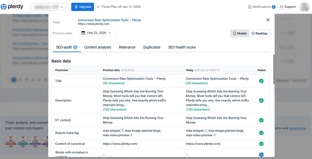 How To Use Plerdy’s SEO Checker Step by Step - 0005