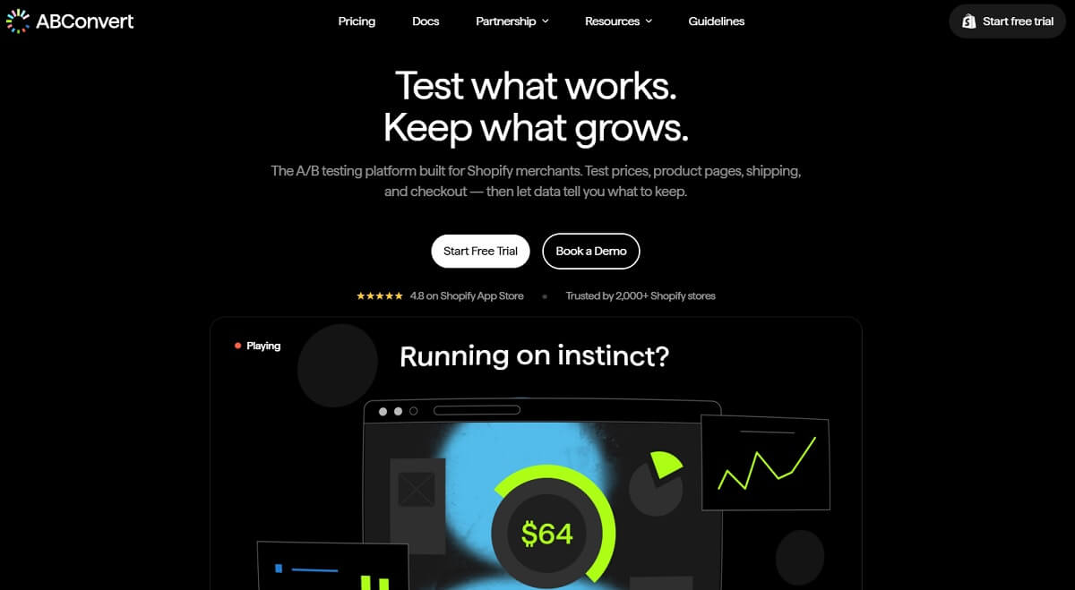 ABConvert Shopify A/B testing app for pricing, shipping, and checkout experiments