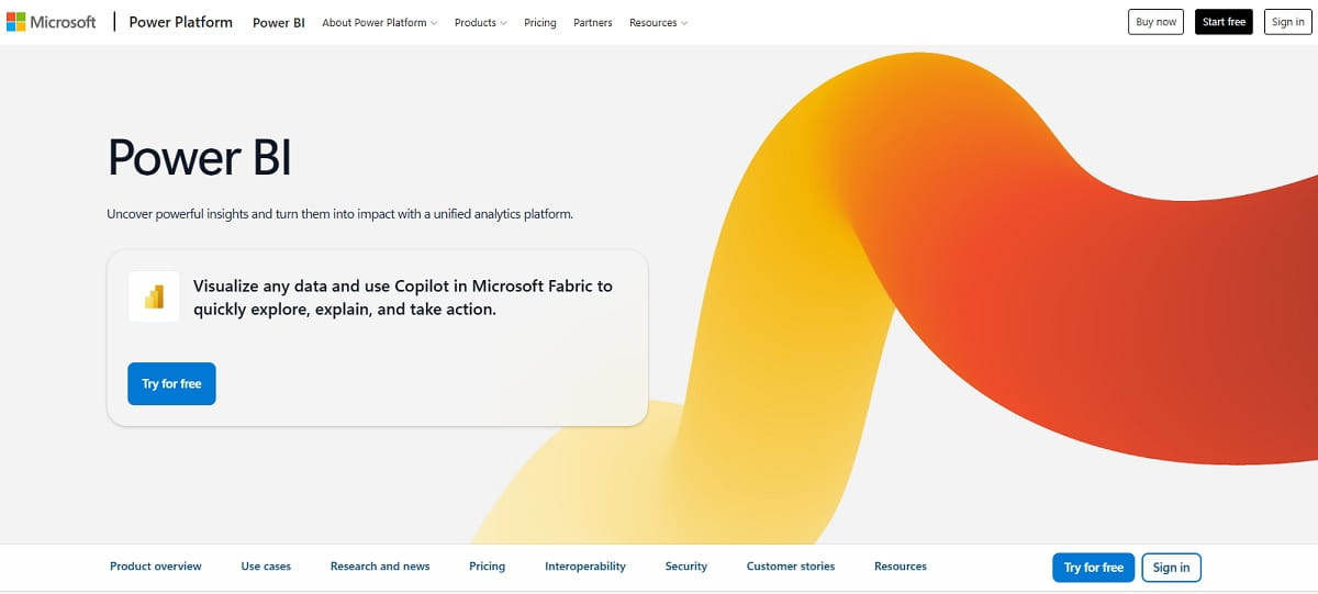 Microsoft Power BI sales analytics report with revenue and regional performance charts