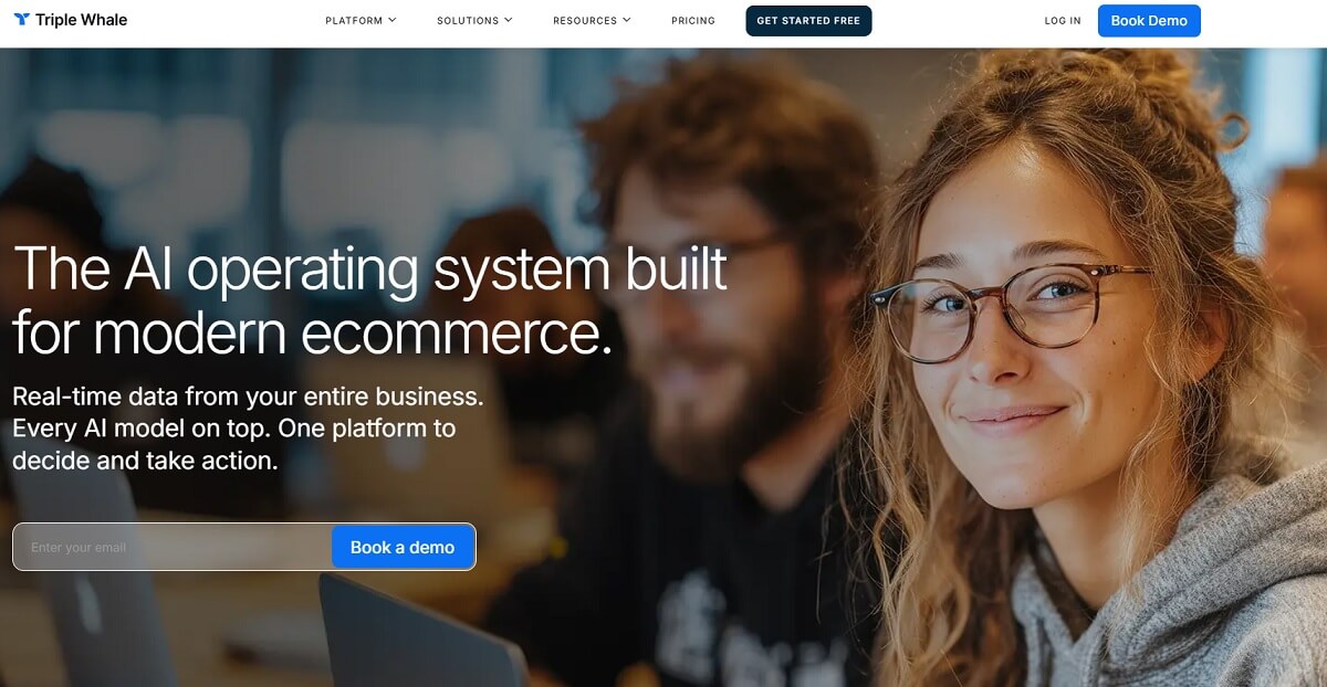 Triple Whale ecommerce attribution dashboard showing channel performance and profitability