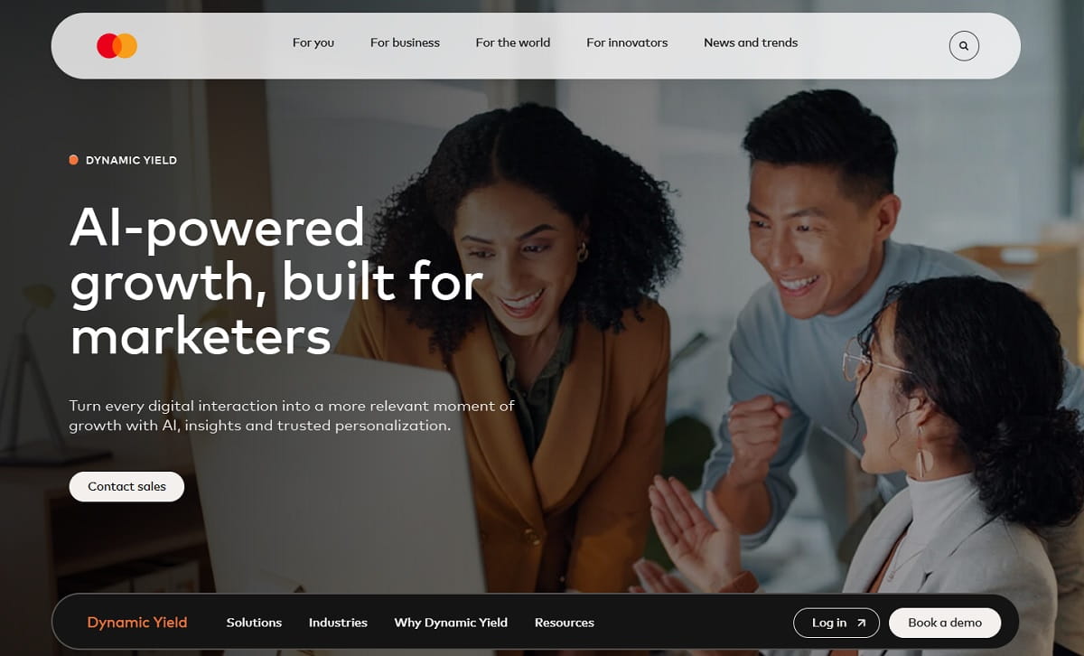 Mastercard Dynamic Yield product recommendation engine setup