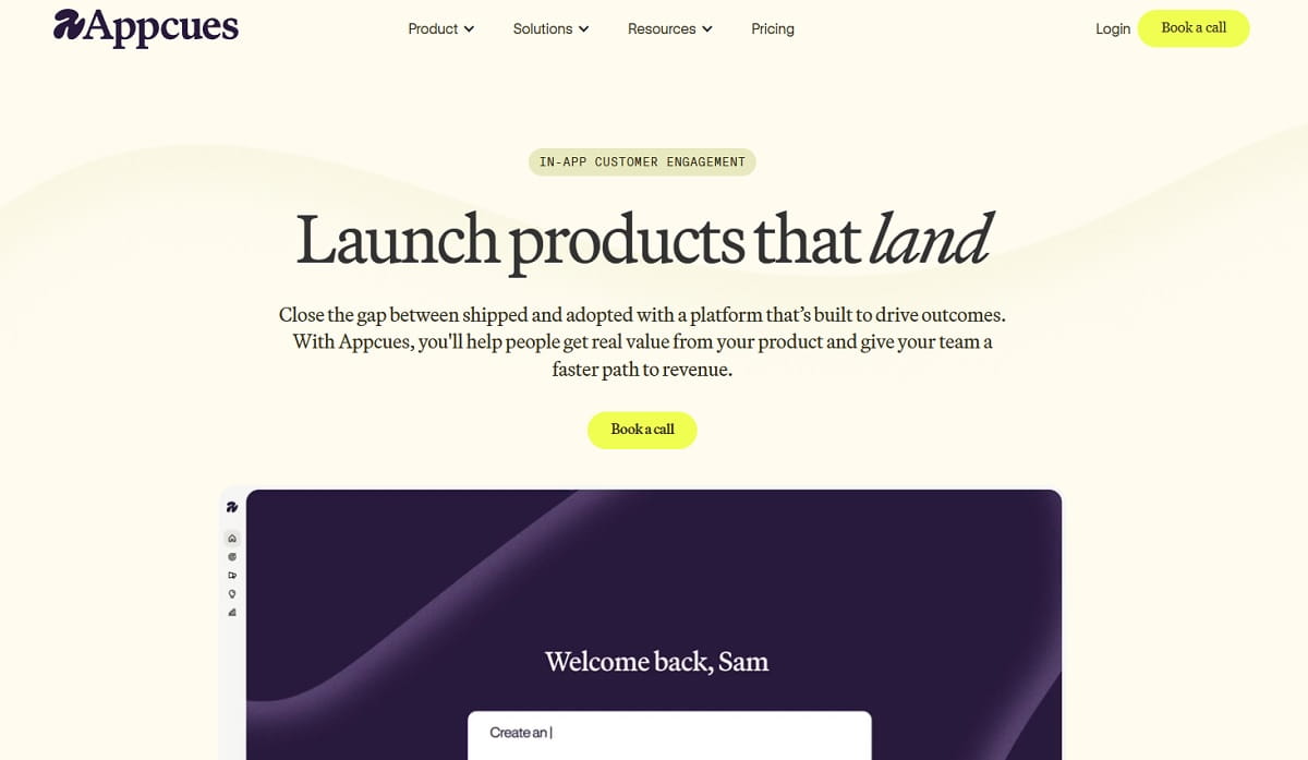 Appcues no-code experience builder creating a product tour