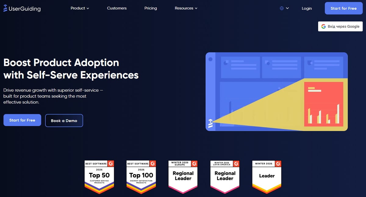 UserGuiding onboarding checklist and knowledge base widget