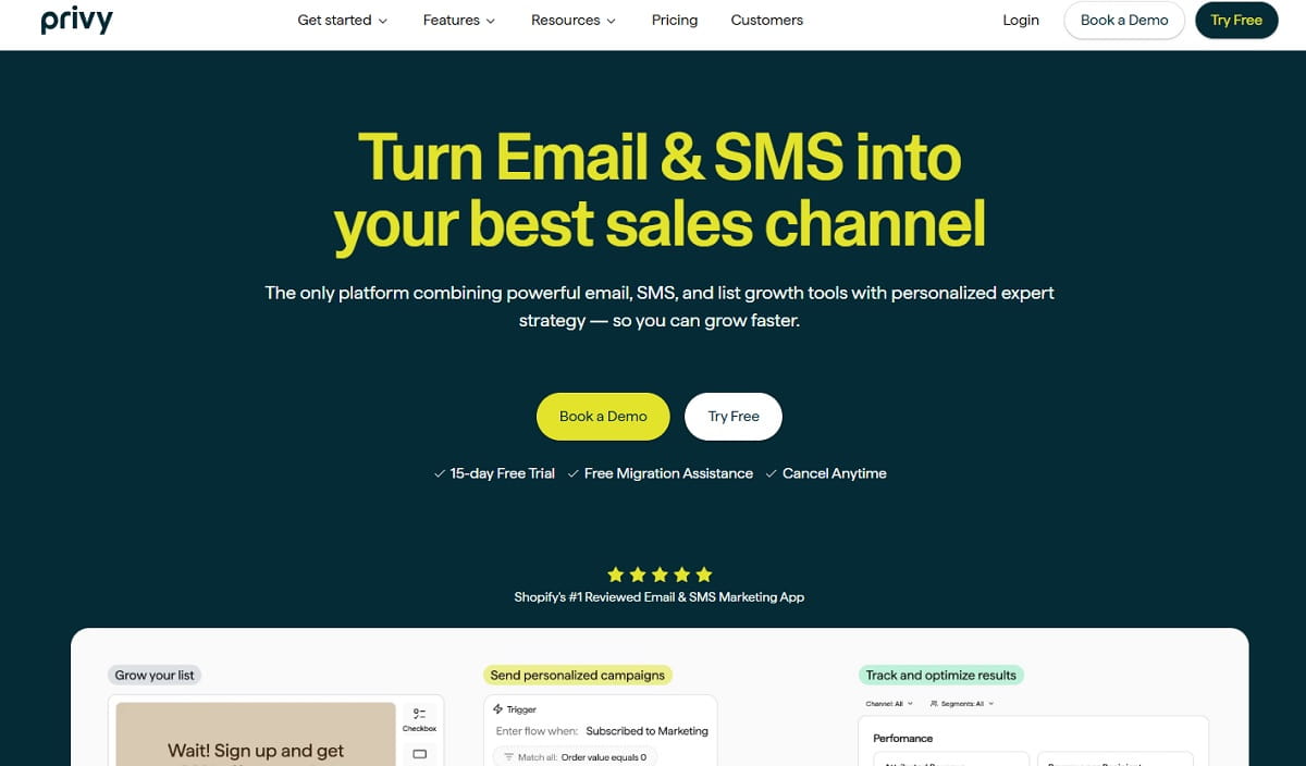 Privy popup editor with Shopify discount code sync and email capture form